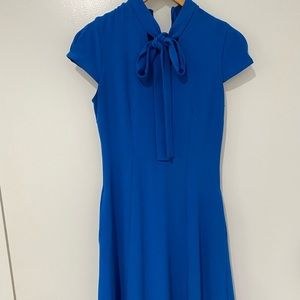 Royal blue midi dress